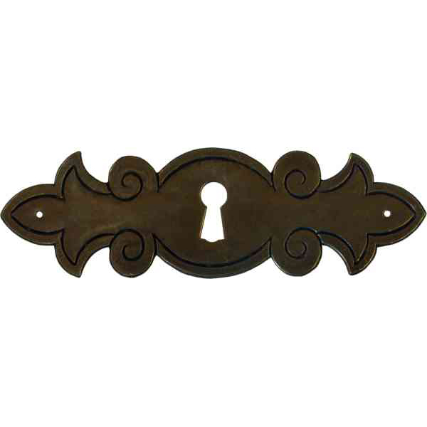 Schlüsselschild, rustikal, antik aus Eisen gerostet und gewachst, von Hand gefertigt